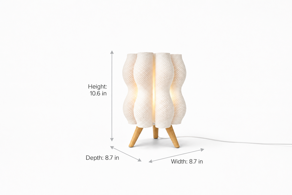 Aura Sculptural Tripod Lamp – Modern LED Floor Lamp