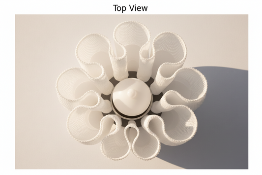 Aura Sculptural Tripod Lamp – Modern LED Floor Lamp