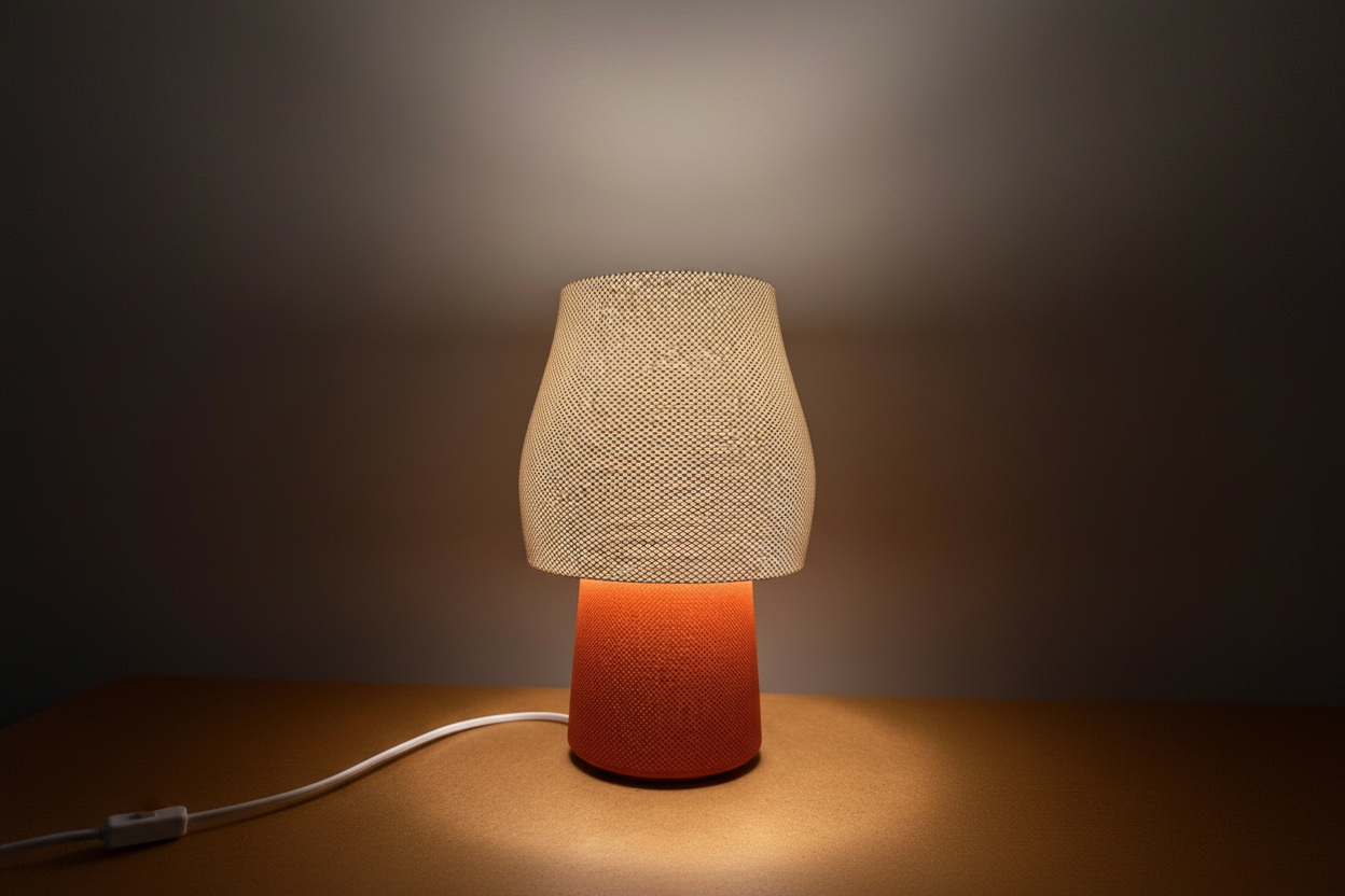 Lamp orange horizontal zoomed out